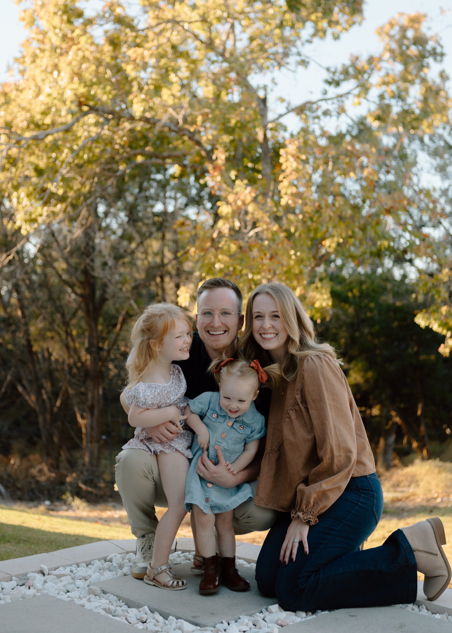 Austin Crosby with his family